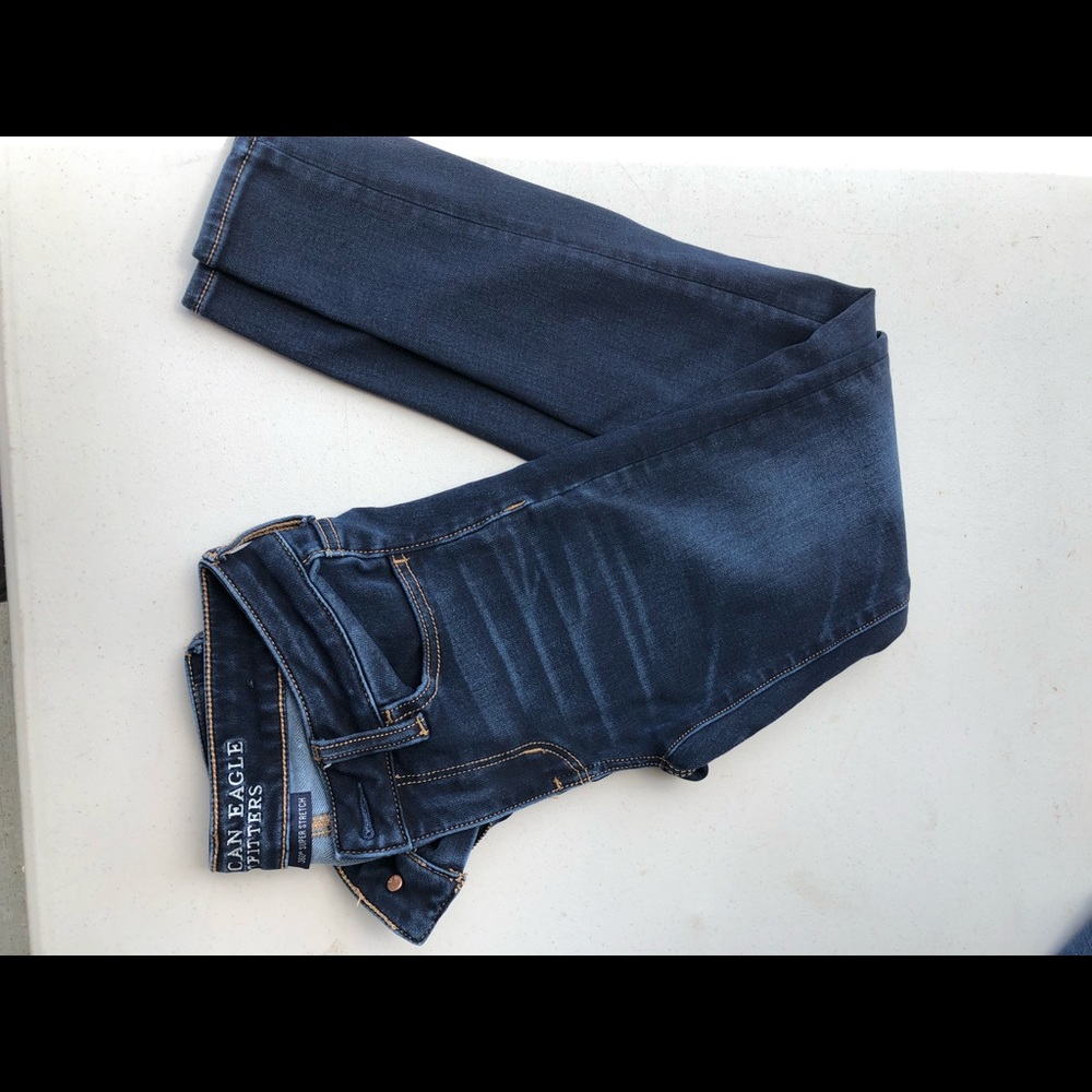 high waisted american eagle jeans